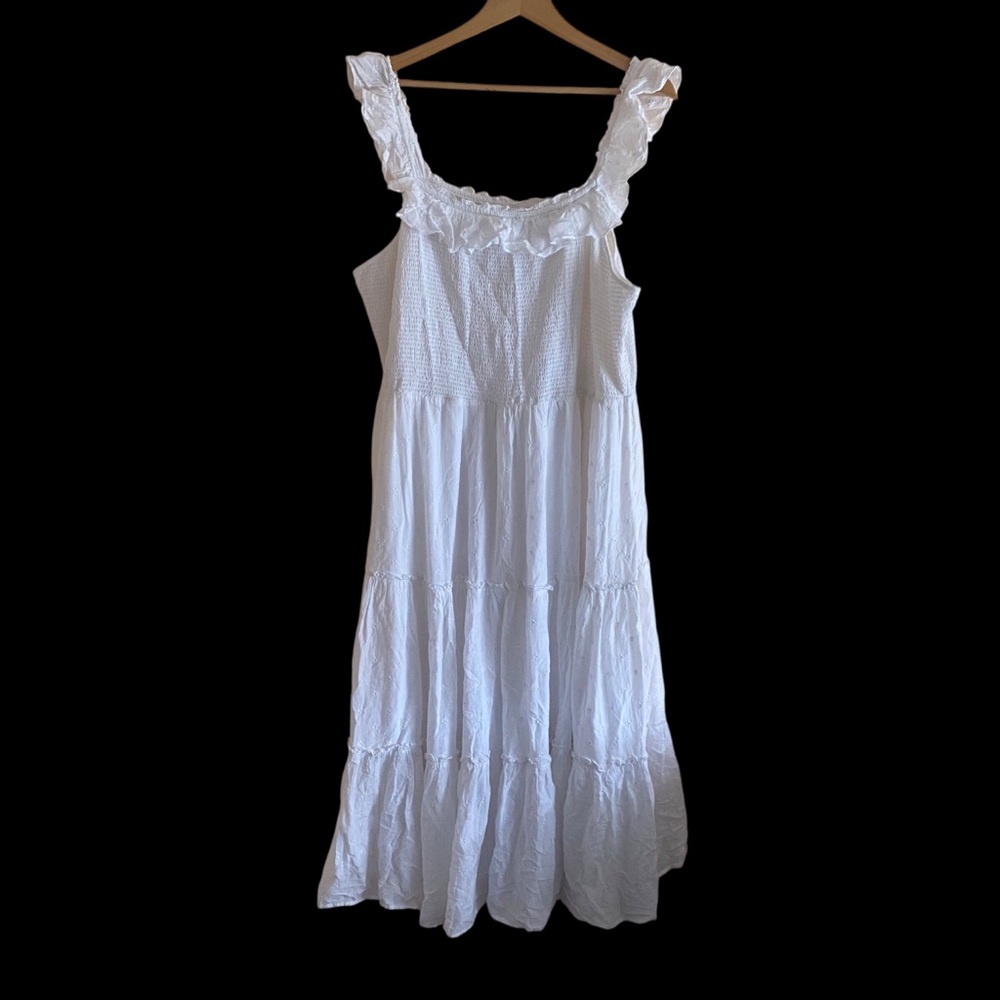 Old Navy White Midi Dress